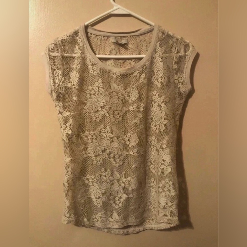 Zara Sheer Lace Top